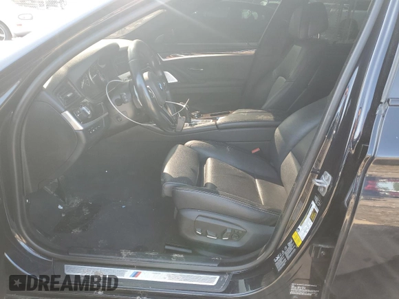 2014 BMW 5 Series 550i xDrive with VIN WBAKP9C57EDZ35111, listed as a Copart auction lot 58365525 with 177,756 mi miles and Salvage title. Bid and sale history available at DreamBid. Image 7.