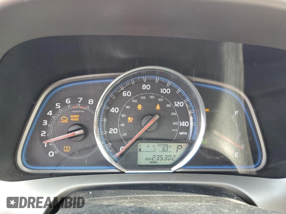 2013 Toyota RAV4 Limited with VIN 2T3DFREV8DW073580, listed as a Copart auction lot 58636725 with 235,302 mi miles and Salvage title. Bid and sale history available at DreamBid. Image 9.