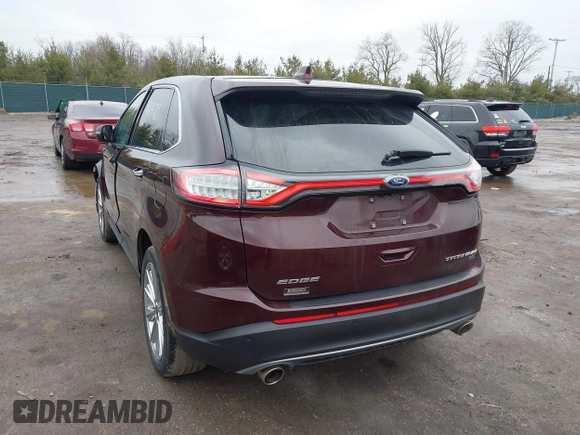 2018 Ford Edge Titanium with VIN 2FMPK4K83JBC46927, listed as a IAAI auction lot 41674710 with 77,979 mi miles. Bid and sale history available at carsss.com. Image 3.