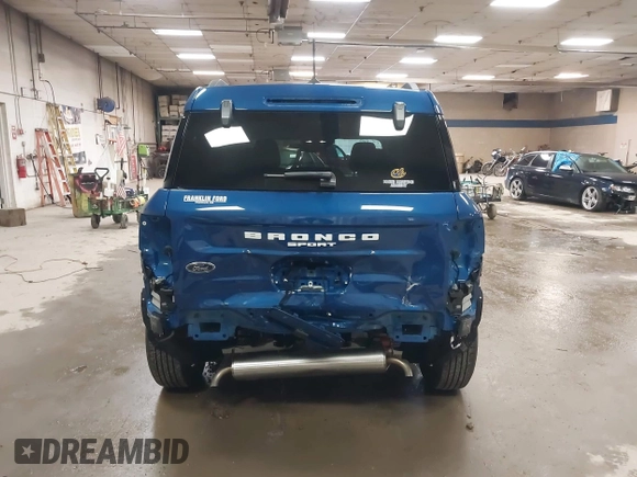 2024 Ford Bronco Sport Big Bend with VIN 3FMCR9B61RRF72020, listed as a IAAI auction lot 42188623 with 605 mi miles and . Bid and sale history available at DreamBid. Image 17.