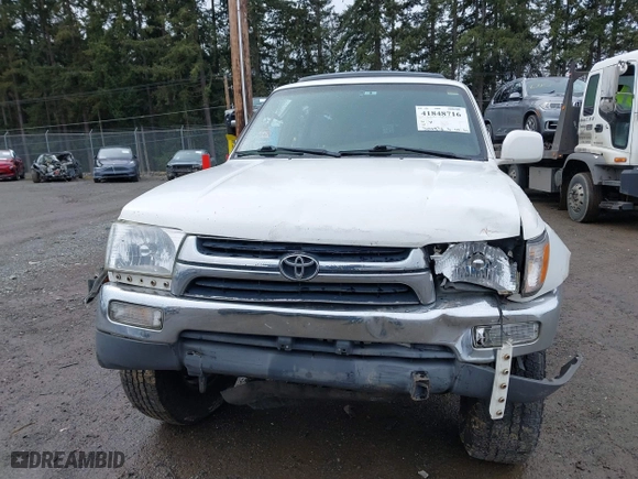 1999 Toyota 4Runner SR5 with VIN JT3HN86R1X0225292, listed as a IAAI auction lot 41848716 with 304,978 mi miles. Bid and sale history available at carsss.com. Image 12.