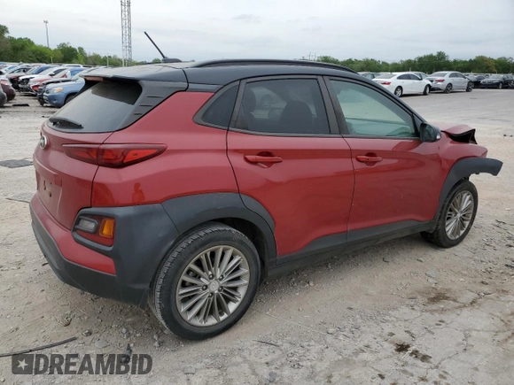 2018 Hyundai Kona SEL with VIN KM8K22AA7JU184624, listed as a Copart auction lot 53660815 with 92,932 mi miles and Salvage Title. Bid and sale history available at carsss.com. Image 3.