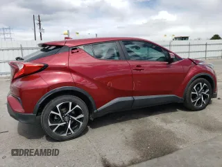 2018 Toyota C-HR XLE with VIN NMTKHMBX1JR014764, listed as a Copart auction lot 54930805 with 103,610 mi miles and Salvage title. Bid and sale history available at DreamBid. Image 3.