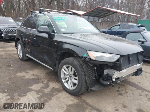 2022 Audi Q5 S line Premium z VIN WA1GAAFY0N2019698, wystawiony jako IAAI lot #41549059 z przebiegiem 24 105 mil mil oraz . Historia ofert i sprzedaży dostępna na DreamBid. Obrazek 1.