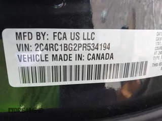 2023 Chrysler Pacifica Touring L with VIN 2C4RC1BG2PR534194, listed as a IAAI auction lot 42613934 with 69,896 mi miles and . Bid and sale history available at DreamBid. Image 9.