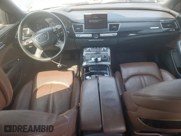 2017 Audi A8 with VIN WAU44AFD3HN015464, listed as a Copart auction lot 60557455 with 125,067 mi miles and Clean title. Bid and sale history available at DreamBid. Image 8.