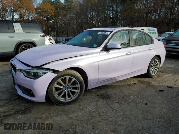 2018 BMW 3 Series 320i with VIN WBA8A9C55JAH12818, listed as a Copart auction lot 52110515 with 72,522 mi miles and Salvage title. Bid and sale history available at DreamBid. Image 1.