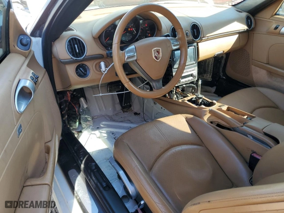 2007 Porsche Boxster with VIN WP0CA29887U711141, listed as a Copart auction lot 72948974 with 89,688 mi miles and Salvage Title. Bid and sale history available at carsss.com. Image 8.