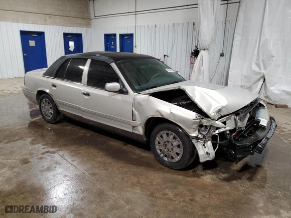 2006 Mercury Grand Marquis GS with VIN 2MEFM74W16X601285, listed as a Copart auction lot 47640505 with 80,986 mi miles and Salvage Title. Bid and sale history available at carsss.com. Image 4.