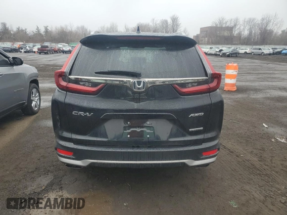 2022 Honda CR-V Touring with VIN 5J6RW2H91NL001906, listed as a Copart auction lot 48679515 with 19,921 mi miles and Salvage Title. Bid and sale history available at carsss.com. Image 6.