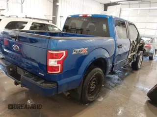 2018 Ford F-150 XL with VIN 1FTEW1EP0JKC63398, listed as a IAAI auction lot 41758777 with 74,961 mi miles. Bid and sale history available at carsss.com. Image 4.