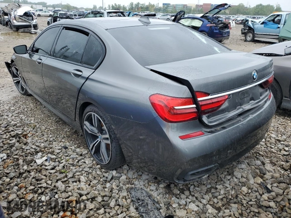 2017 BMW 7 Series 750i with VIN WBA7F0C33HGM22010, listed as a Copart auction lot 45919333 with 0 mi miles. Bid and sale history available at carsss.com. Image 2.