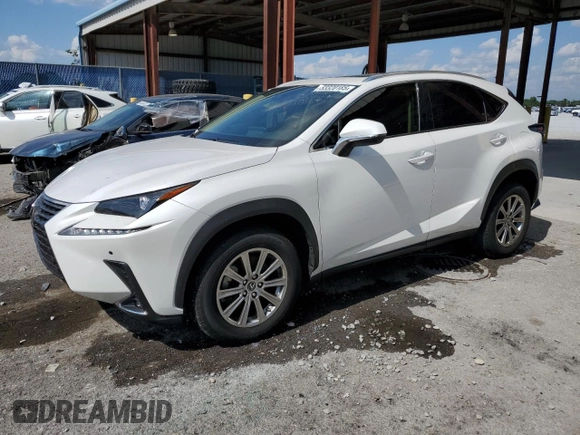 2021 Lexus NX with VIN JTJDARBZ2M5028774, listed as a Copart auction lot 53320185 with 23,335 mi miles and Non Repairable. Bid and sale history available at carsss.com. Image 1.