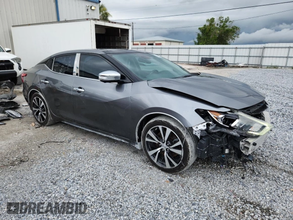 2017 Nissan Maxima SR with VIN 1N4AA6AP3HC363716, listed as a Copart auction lot 58926125 with 74,835 mi miles and Salvage title. Bid and sale history available at DreamBid. Image 4.