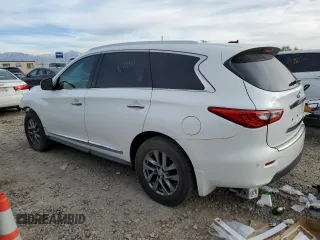 2013 Infiniti JX35 with VIN 5N1AL0MM4DC350935, listed as a Copart auction lot 82236654 with 87,241 mi miles and Salvage Title. Bid and sale history available at carsss.com. Image 2.