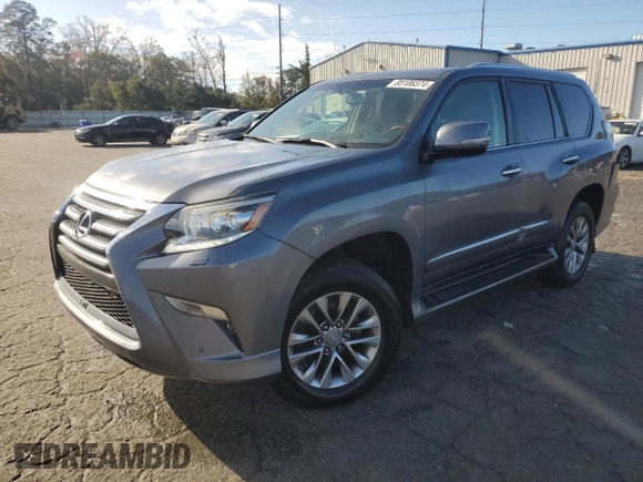 2017 Lexus GX 460 with VIN JTJJM7FX3H5150279, listed as a Copart auction lot 85108374 with 106,859 mi miles and Salvage title. Bid and sale history available at DreamBid. Image 1.