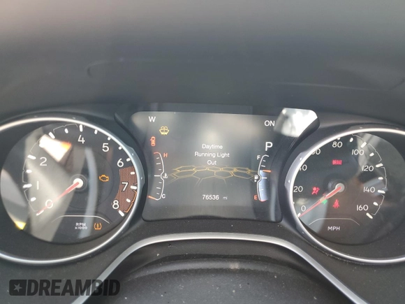 2019 Jeep Compass Limited z VIN 3C4NJDCB9KT842123, wystawiony jako Copart lot #61694615 z przebiegiem 76 536 mil mil oraz Szkoda całkowita • Salvage title. Historia ofert i sprzedaży dostępna na DreamBid. Obrazek 9.