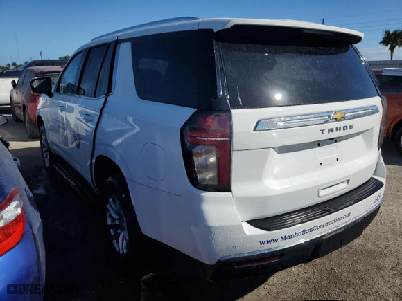 2021 Chevrolet Tahoe LS with VIN 1GNSCMKD6MR175627, listed as a Copart auction lot 74973534 with 0 mi miles and Non Repairable. Bid and sale history available at carsss.com. Image 2.
