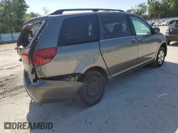 2004 Toyota Sienna CE with VIN 5TDZA23CX4S219721, listed as a Copart auction lot 52010105 with 200,887 mi miles and Salvage Title. Bid and sale history available at carsss.com. Image 3.