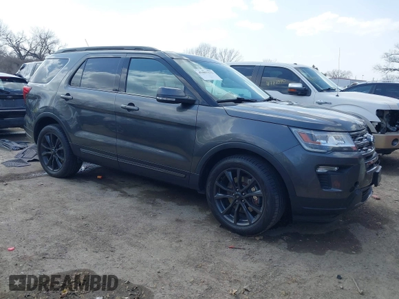 2018 Ford Explorer XLT with VIN 1FM5K8D84JGB01514, listed as a IAAI auction lot 41803132 with 59,107 mi miles and . Bid and sale history available at carsss.com. Image 1.