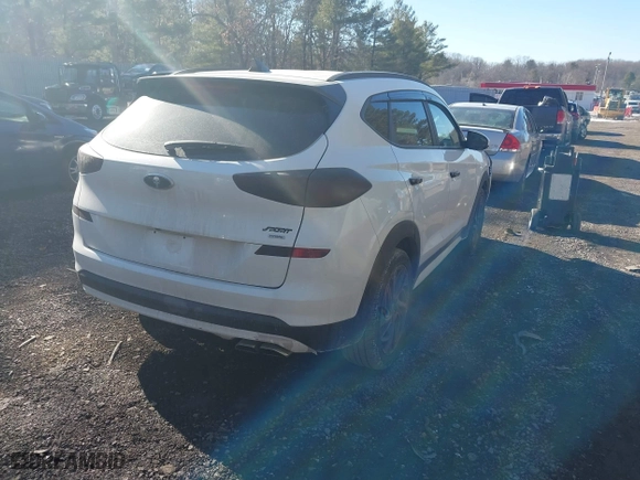 2021 Hyundai Tucson Sport with VIN KM8J3CAL8MU401425, listed as a IAAI auction lot 41426856 with 45,837 mi miles. Bid and sale history available at carsss.com. Image 4.