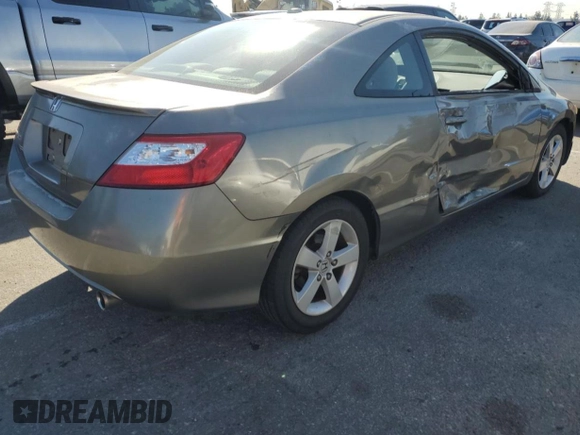 2006 Honda Civic Cpe EX with VIN 2HGFG12886H566556, listed as a Copart auction lot 74371194 with 100,967 mi miles and Salvage Title. Bid and sale history available at carsss.com. Image 3.