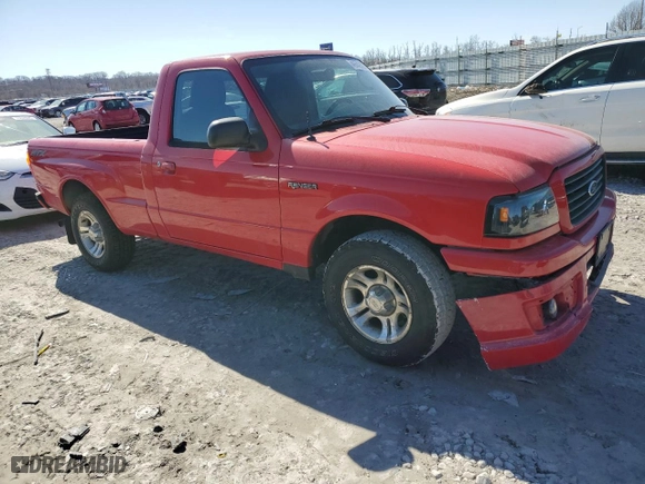 2005 Ford Ranger XL with VIN 1FTYR10U25PA95483, listed as a Copart auction lot 46642525 with 89,755 mi miles and Salvage Title. Bid and sale history available at carsss.com. Image 4.