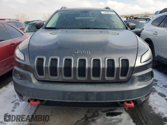 2014 Jeep Cherokee Trailhawk with VIN 1C4PJMBB2EW137916, listed as a Copart auction lot 44961445 with 119,145 mi miles and Salvage Title. Bid and sale history available at carsss.com. Image 5.