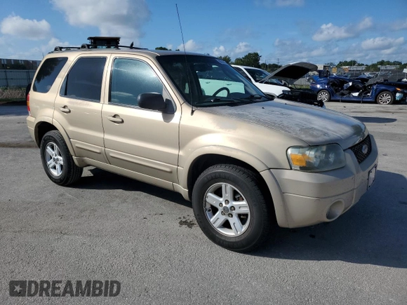 2007 Ford Escape Limited with VIN 1FMCU04177KA09776, listed as a Copart auction lot 60784535 with 175,679 mi miles and Salvage title. Bid and sale history available at DreamBid. Image 4.