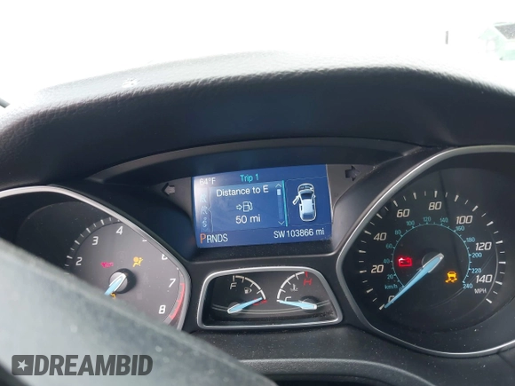 2014 Ford Focus SE with VIN 1FADP3F21EL314534, listed as a IAAI auction lot 42130032 with 103,866 mi miles. Bid and sale history available at carsss.com. Image 7.