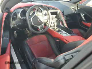 2017 Chevrolet Corvette Z06 2LZ with VIN 1G1YS2D68H5604880, listed as a Copart auction lot 74117834 with 0 mi miles and Salvage Title. Bid and sale history available at carsss.com. Image 8.