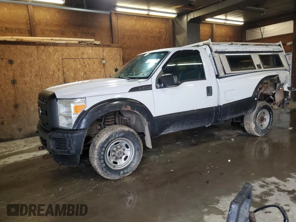 2011 Ford Super Duty F-250 SRW XL with VIN 1FTBF2B61BEA75090, listed as a Copart auction lot 48048225 with 252,799 mi miles and Salvage Title. Bid and sale history available at carsss.com. Image 1.