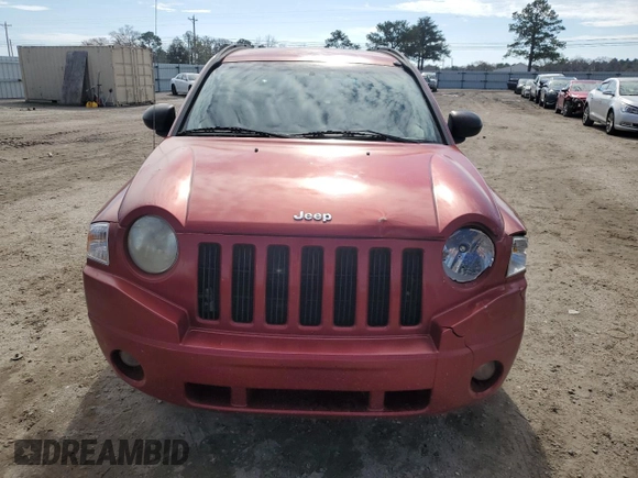 2007 Jeep Compass Sport with VIN 1J8FT47W87D118537, listed as a Copart auction lot 43127625 with 166,631 mi miles and Salvage Title. Bid and sale history available at carsss.com. Image 5.