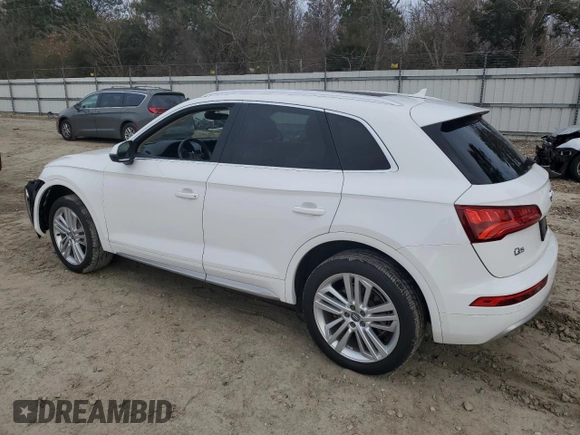 2018 Audi Q5 Premium Plus with VIN WA1BNAFY3J2051831, listed as a Copart auction lot 88933845 with 45,673 mi miles and Salvage Title. Bid and sale history available at carsss.com. Image 2.