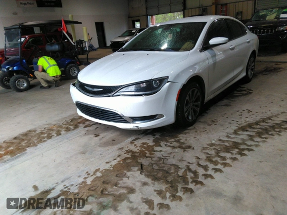 2015 Chrysler 200 Limited with VIN 1C3CCCAB9FN708205, listed as a IAAI auction lot 41946588 with 166,372 mi miles. Bid and sale history available at carsss.com. Image 2.