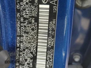 2010 Toyota Prius II z VIN JTDKN3DU1A0180244, wystawiony jako Copart lot #58041045 z przebiegiem 250 783 mil mil oraz Szkoda całkowita • Salvage title. Historia ofert i sprzedaży dostępna na DreamBid. Obrazek 12.