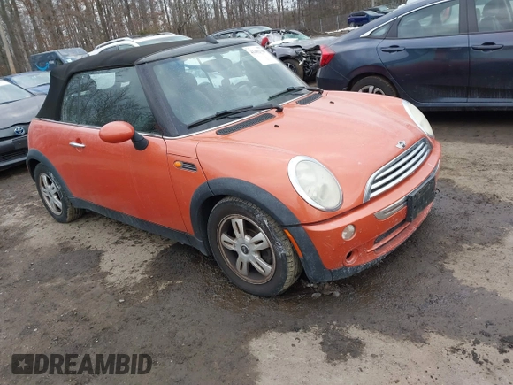 2006 MINI Convertible with VIN WMWRF33566TG14606, listed as a IAAI auction lot 41402790 with 177,081 mi miles and . Bid and sale history available at DreamBid. Image 1.