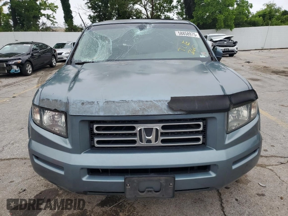 2008 Honda Ridgeline RTL with VIN 2HJYK16588H536980, listed as a Copart auction lot 58858975 with 223,614 mi miles and Salvage title. Bid and sale history available at DreamBid. Image 5.