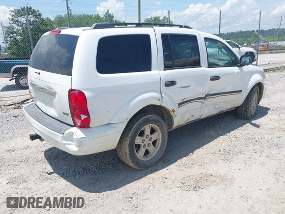 2007 Dodge Durango SLT with VIN 1D8HD48P97F505866, listed as a IAAI auction lot 42446196 with 284,214 mi miles and . Bid and sale history available at DreamBid. Image 4.