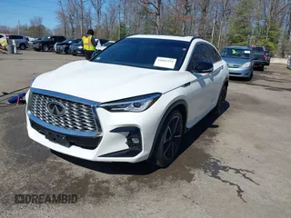 2022 Infiniti QX55 Luxe z VIN 3PCAJ5J36NF101138, wystawiony jako IAAI lot #41695334 z przebiegiem 54 863 mil mil oraz . Historia ofert i sprzedaży dostępna na DreamBid. Obrazek 2.