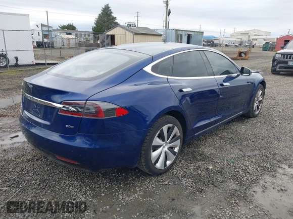 2017 Tesla Model S 100D with VIN 5YJSA1E25HF184502, listed as a IAAI auction lot 41834310 with 92,887 mi miles and . Bid and sale history available at DreamBid. Image 4.