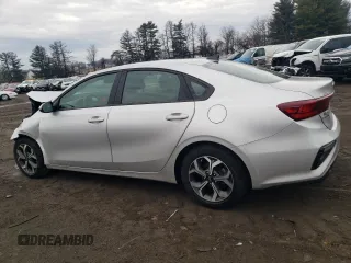 2021 Kia Forte LXS with VIN 3KPF24AD5ME337113, listed as a Copart auction lot 46747595 with 43,552 mi miles and Salvage Title. Bid and sale history available at DreamBid. Image 2.