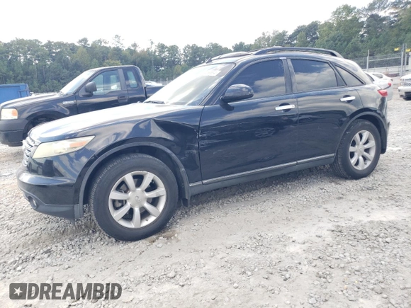 2004 Infiniti FX35 with VIN JNRAS08U74X107730, listed as a Copart auction lot 71409884 with 227,104 mi miles and Salvage Title. Bid and sale history available at carsss.com. Image 1.