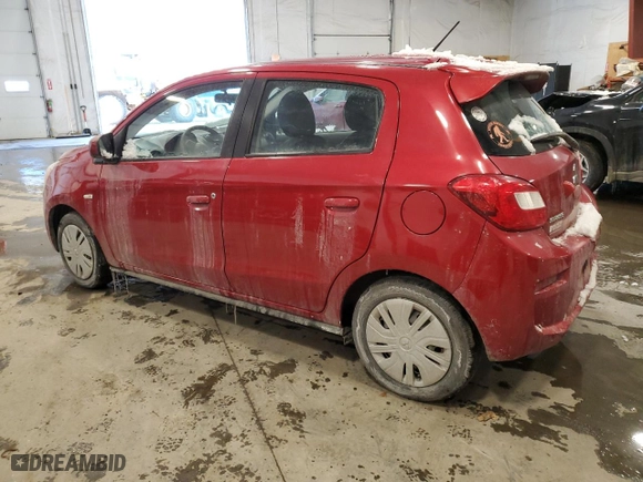 2020 Mitsubishi Mirage ES with VIN ML32A3HJ9LH002116, listed as a Copart auction lot 43566315 with 24,771 mi miles and Salvage Title. Bid and sale history available at carsss.com. Image 2.