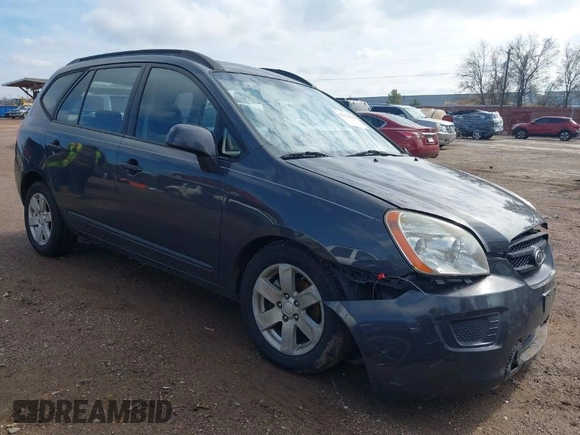 2008 Kia Rondo LX with VIN KNAFG526787176905, listed as a IAAI auction lot 41311694 with 161,161 mi miles. Bid and sale history available at carsss.com. Image 1.