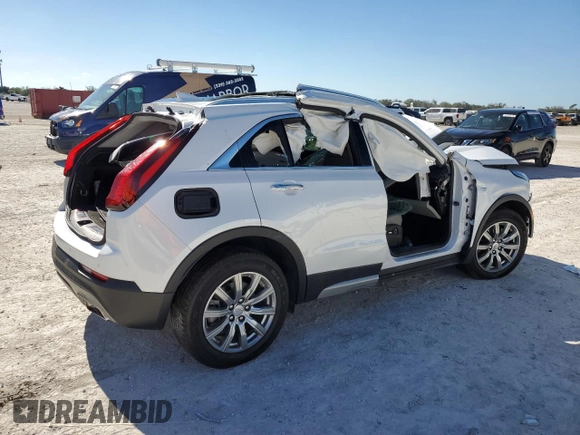 2020 Cadillac XT4 FWD Premium Luxury z VIN 1GYFZCR48LF128683, wystawiony jako Copart lot #82842694 z przebiegiem Nie podano mil oraz Szkoda całkowita • Salvage title. Historia ofert i sprzedaży dostępna na DreamBid. Obrazek 3.