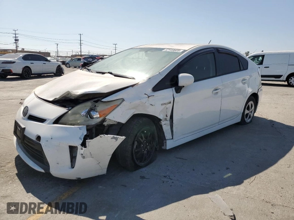2014 Toyota Prius Four with VIN JTDKN3DU7E1771873, listed as a Copart auction lot 62949605 with Not provided miles and Salvage title. Bid and sale history available at DreamBid. Image 1.