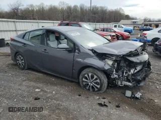 2020 Toyota Prius Prime LE with VIN JTDKARFP2L3133408, listed as a Copart auction lot 51582655 with 41,129 mi miles and Salvage Title. Bid and sale history available at carsss.com. Image 4.