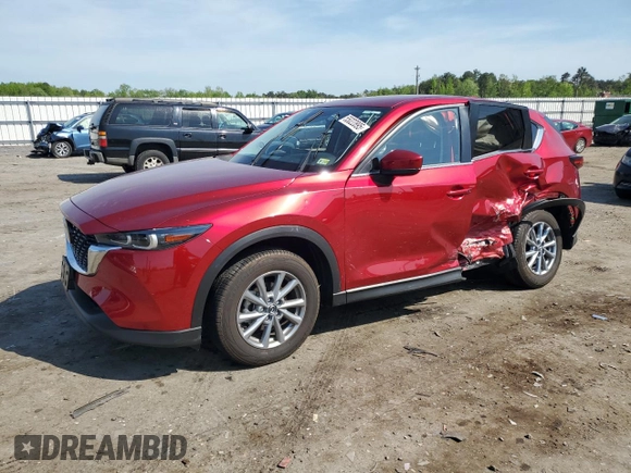 2023 Mazda CX-5 S Select with VIN JM3KFBBM2P0242664, listed as a Copart auction lot 55022895 with 14,129 mi miles and Salvage Title. Bid and sale history available at DreamBid. Image 1.