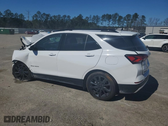 2024 Chevrolet Equinox RS with VIN 3GNAXMEG0RL101656, listed as a Copart auction lot 49291795 with Not provided miles and Salvage title. Bid and sale history available at DreamBid. Image 2.